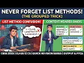 All Python List Methods in One Shot PYQs CBSE Class 12 CS 2027 Quick revision