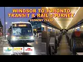 Windsor to Toronto Transit Rail Journey Economy Class w Commentary
