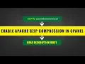 Enable Apache Gzip Compression in Cpanel
