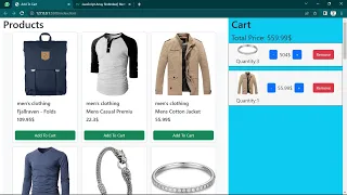 JavaScript Project Add to Cart