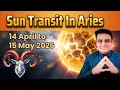 Sun transit 14 April to 15 May 2026