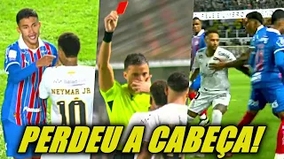 CARTÃO VERMELHO! NEYMAR FOI PRA CIMA DO NESTOR APÓS SER EXPULSO CONTRA O BAHIA