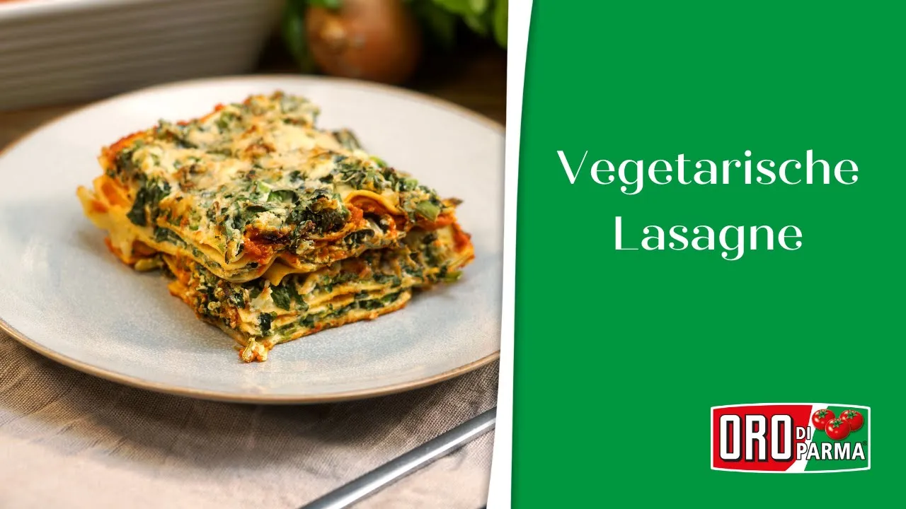 Vegetarische Lasagne aus roten Linsen - Thermomix. 