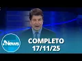 Lagu RedeTV! News (17/11/25) | Completo
