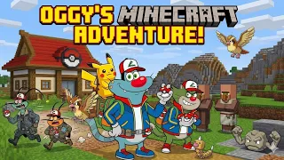 Pokemon New Adventure in Minecraft with Oggy Jack Cockroaches Hindi | Oggy's New Minecraft Pokemon S