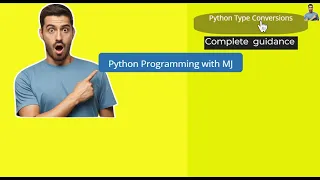 python tutorial for beginners Type conversion in python type casting Python Pyramid