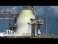 Nasa douses rocket launch pad with two million-litre water fountain