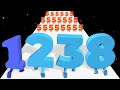 WALKING NUMBER RUN 3D - Level Up Number Game Run Race Stack Master