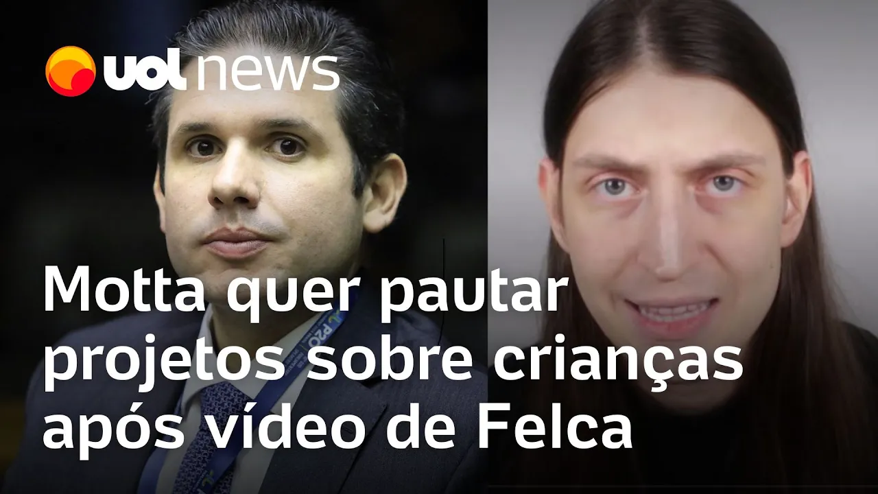 Motta quer pautar projetos sobre proteção de crianças após vídeo de Felca denunciar 'adultização'