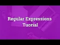 Regular Expressions Tutorial