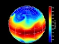 Surface temperature animation - Held-Suarez experiment