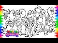 The Super Mario Galaxy Movie ALL Characters Super Mario Galaxy Movie Coloring Page