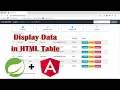 How to Display List of GET Response data in HTML Table With Angular