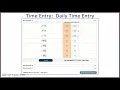 Time Entry for Providers