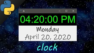 Let s code a CLOCK PROGRAM in python