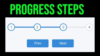 How to Create Progress Steps with HTML CSS JavaScript Beginner Tutorial