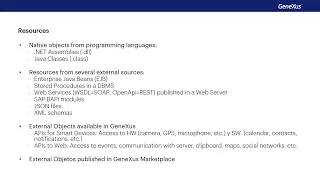 Modules and external objects
