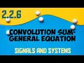 Convolution Sum General Equation