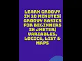 Learn Groovy In 10 minutes Groovy Basics For Beginners In JMeter Variables Logics List Maps