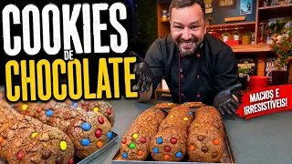 COOKIES DE CHOCOLATE DA PADARIA SEM SEGREDOS