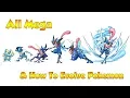 How To Evolve Pokemon - Generation 6 Kalos Mega Evolutions Animated Sprites