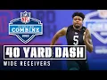 Wide Receivers Run the 40-Yard Dash at 2022 NFL Combine Thornton hits 4 21