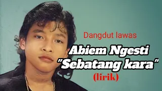dangdut lawas abiem ngesti sebatang kara lirik lagu