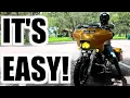 HOW TO Ride a HEAVY Touring Motorcycle 101 BAGGER
