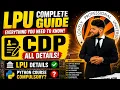 CDP DETAILS 2026 NGO PYTHON PROPER EXPLAINATION FOR EVERY COURSE