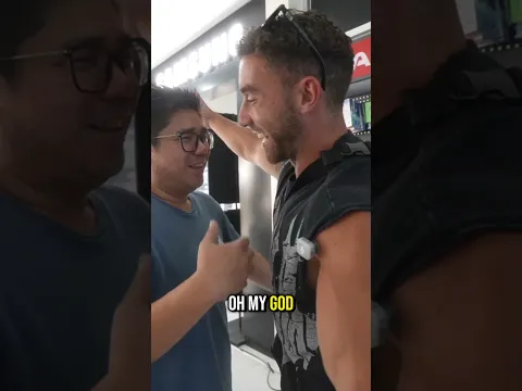 Surprised him with a new phone