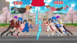 How SAKURA 2018 & 2026 Transform | SAKURA School Simulator #sakuraschoolsimulator 