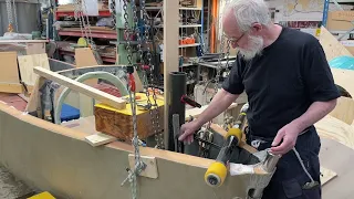 1 Feb 2023 More on the aft Mizzen mowed forward. Hatch hinged. Mast holder. Yrvind falling overboard