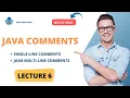 comments in java types of comments in java