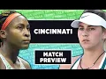 Gauff vs Kostyuk WTA Cincinnati 2026 QF Tennis Talk