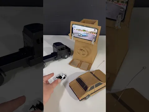 Carrinho de papelão com buzina #shorts