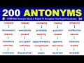 Learn 200 EVERYDAY Antonym Words in English To Strengthen Your English Vocabulary