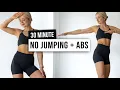 Lagu 30 MIN FULL BODY NO JUMPING + ABS Workout - No Equipment, No Repeat, Bodyweight Only Home Workout