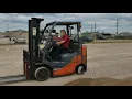 Toyota 4 500 Lb Capcity Solid Rubber Forklift