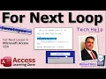 For Next Loops in Microsoft Access VBA