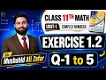 Class 11th Math New Book Unit 1 Exercise 1 2 Question 1 to 5-1st Year Maths E X 1 2-By Mushahid Ali