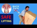Best way to lift heavy objects SAFELY without BACK PAIN