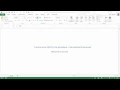 Welcome to Excel 2013 Intermediate and Advanced Course