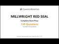 Millwright Red Seal Exam Prep 135 Practice Questions with Answers