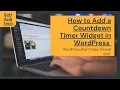 How to Add a Countdown Timer Widget in WordPress WordPress 2021