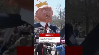 No Kings protesters across the US rally against Donald Trump