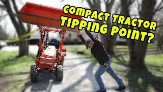 Kubota B2601 Compact Tractor Tipping Point