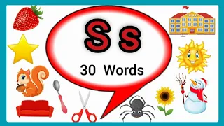 Letter S words for kids Words start with letter Letter for words
