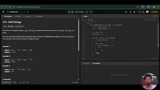 LeetCode 415 - Add Strings String Manipulation C Solution Easy DSA Interview Question