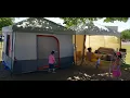 Ozark Trail 10x10 canopy GLAMPING picnic setup