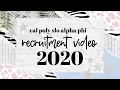 Recruitment 2020 Cal Poly Slo Alpha Phi